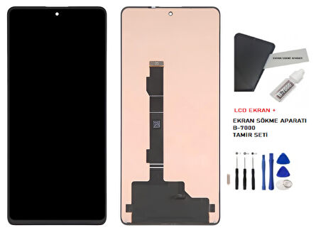 Tkgz - Infinix NOTE 30 PRO Lcd Dokunmatik Ekran TFT SERVİCE - PACK + B-7000 + Montaj Seti