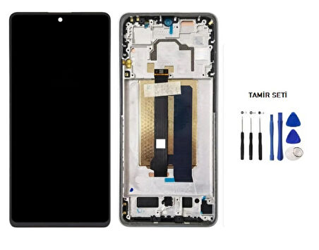 Tkgz - Xiaomi Poco X6 PRO Uyumlu Lcd Ekran Dokunmatik SERVİCE - PACK + B-7000 + Montaj Seti