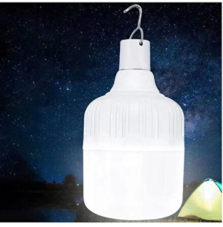 Noas 30w USB Şarj Edilebilir Taşınabilir  Acil Durum LED Torch Ampul ( Beyaz Işık )