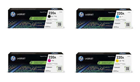 HP 220A Orijinal Toner Seti (CMYK - Tüm Renkler)
