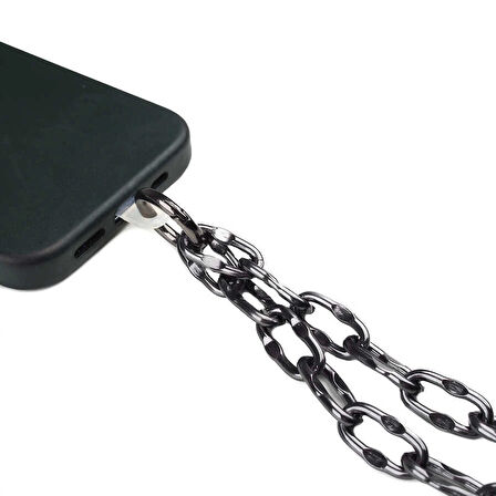 Lopard Cep Telefonu Askısı Metal Zincir 35 cm