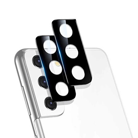 Samsung Galaxy S21 Lopard Lens Koruma Parlak Renkli Kamera Koruyucu Cam Filmi