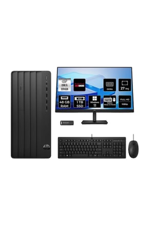 Pro Tower 290 G9 i5 13400 48GB 1TB SSD RX550/4GB W11H Masaüstü Bilgisayar + 27" Monitör