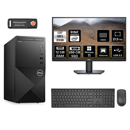 DELL VOSTRO 3910 MN3910D106 i5 12400 12GB RAM 256GB SSD 21.5" W11P MASAÜSTÜ PC