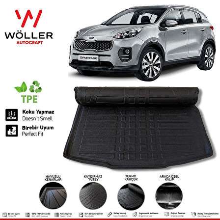 Kia Sportage Bagaj Havuzu 2016 2021 Arası 3D Wöller Ultraflex Esnek