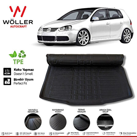 Volkswagen Golf 5 Bagaj Havuzu 2004 2008 Arası 3D Wöller Ultraflex Esnek