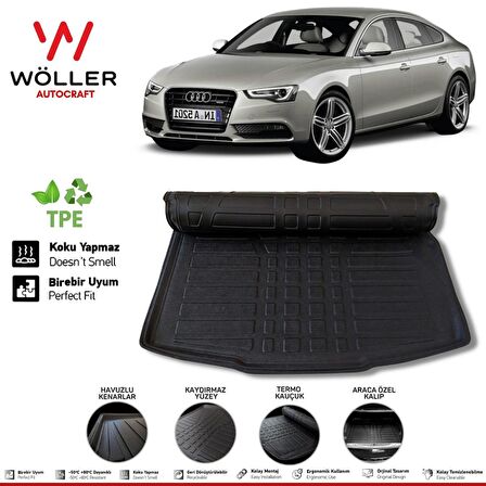 Audi A5 Bagaj Havuzu 2008 2015 Arası 3D Wöller Ultraflex Esnek