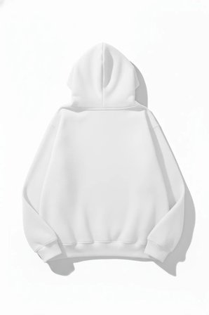 Unisex Yumuşak Dokulu 3 İplik Zarif Kurdele Tasarım Baskılı Oversize Sweatshirt