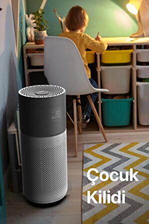 Akıllı Hava Temizleyici, Air Purifier, Mobil Uygulama ile Denetim, 70 m2 Etkili, 3 Katmanlı HEPA13 Filtreli Hava Temizleme Cihazı, Gri X7420