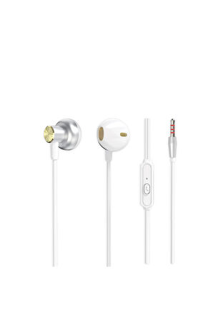 Honor 30 Lite Uyumlu Tak Çalıştır Stero 3.5mm Jack Kulaklık MT-A266