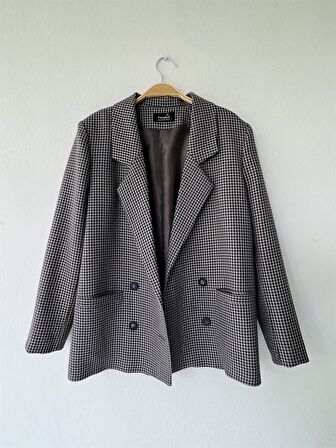 Retrobird Dört Düğmeli Retro Model Blazer Ceket Kadın Karışık Renkli