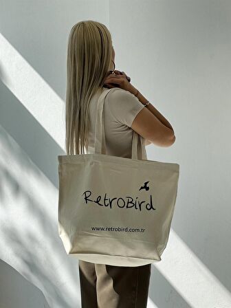 Retrobird Bez Çanta Unisex Krem