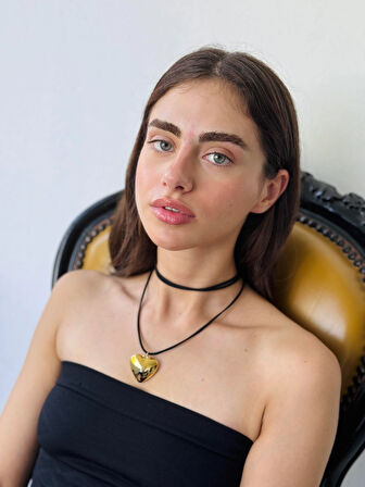 Retrobird Choker Bağlamalı Kolye Kadın Gold