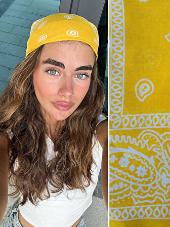 Retrobird Bandana Kadın Sarı