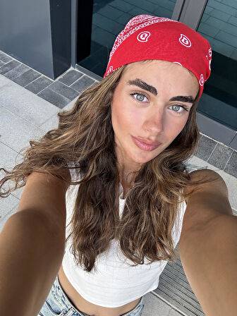 Retrobird Bandana Kadın Kırmızı