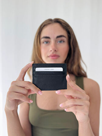 Retrobird Hediyelik Çift Taraflı Kartlık Unisex Siyah