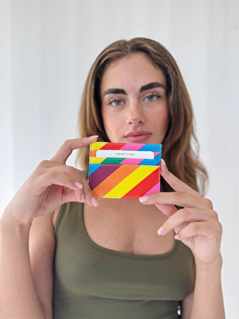 Retrobird Hediyelik Çift Taraflı Kartlık Unisex Çok Renkli