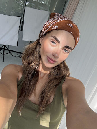 Retrobird Bandana Kadın Kahverengi