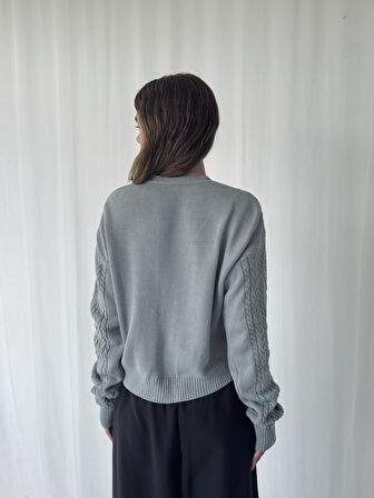 Retrobird Önden Bağlamalı Hırka Kadın Gri