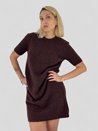 Retrobird Triko Elbise Kadın Kahve