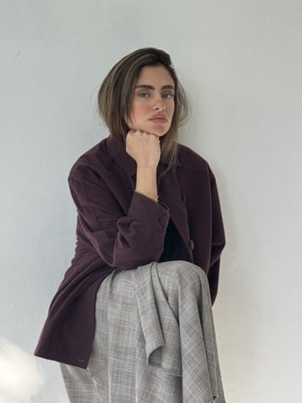 Retrobird Ruby Bomber Ceket Mont Kadın Mürdüm