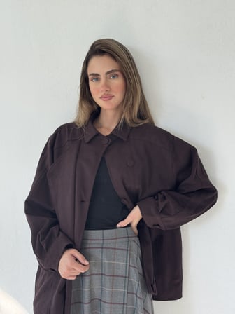 Retrobird Ruby Bomber Ceket Mont Kadın Koyu Mürdüm