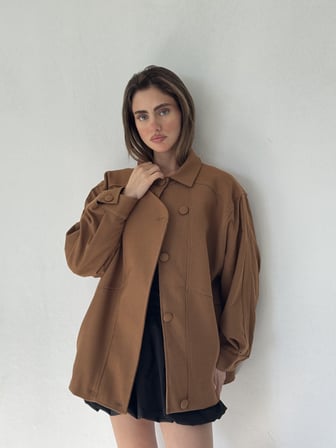 Retrobird Ruby Bomber Ceket Mont Kadın Açık Kahve