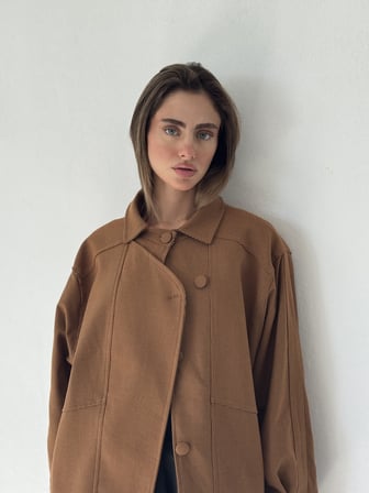 Retrobird Ruby Bomber Ceket Mont Kadın Açık Kahve