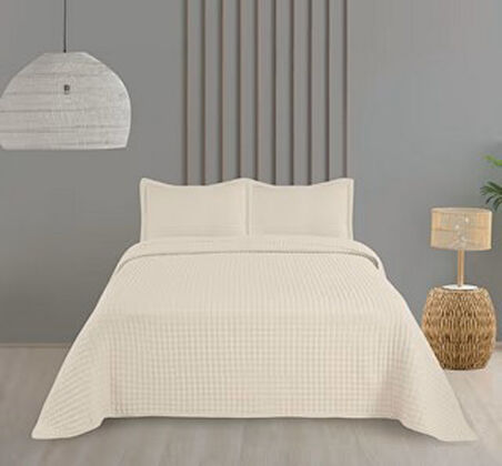 Bella Home Çift Kişilik Sonnia Yatak Örtüsü Seti - Krem