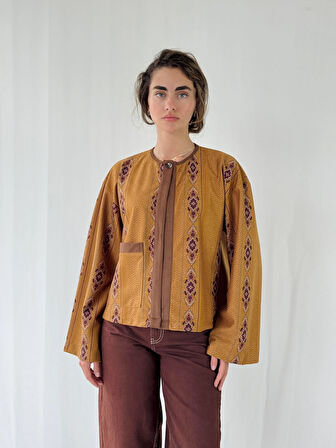 Retrobird Panço Hafif Ceket Kadın Camel