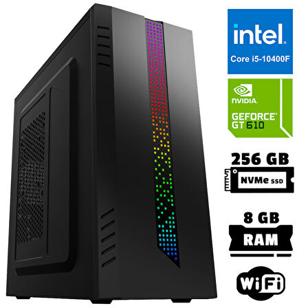 Xaser Xsr1041 i5 10400F 8GB Ram 256GB M.2 NVMe SSD 2GB GT610 Ekran Kartı Masaüstü Ofis Bilgisayarı