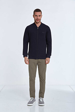 Blanca Fermuarlı Erkek Sweatshirt Lacivert