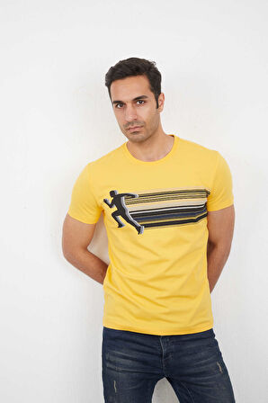 Nade Erkek Tişört Sarı