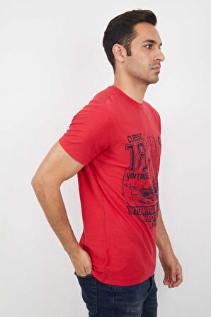 Sail Erkek Tişört Kırmızı