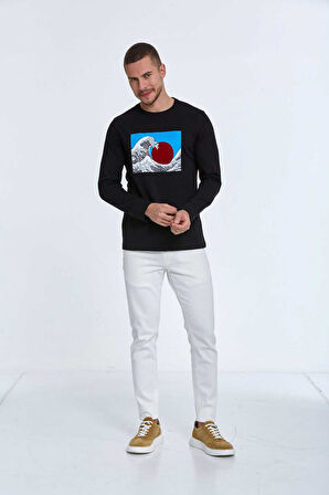 Ralph Erkek Uzun Kol Tişört Siyah