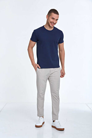 Ezra Basic Erkek Tişört Lacivert