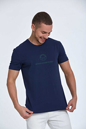 Kai Baskılı Erkek Tişört Lacivert