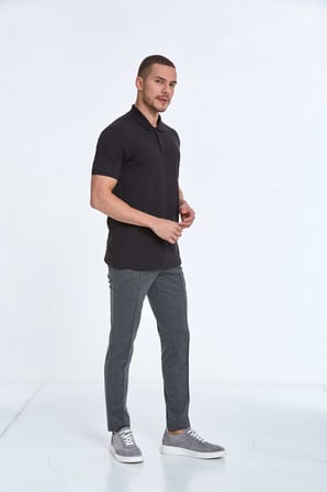 Walker Polo Erkek Tişört Siyah