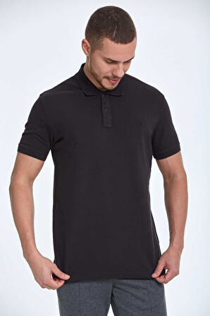 Walker Polo Erkek Tişört Siyah