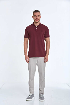 Walker Polo Erkek Tişört Bordo
