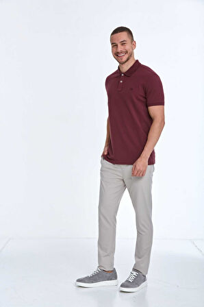 Walker Polo Erkek Tişört Bordo