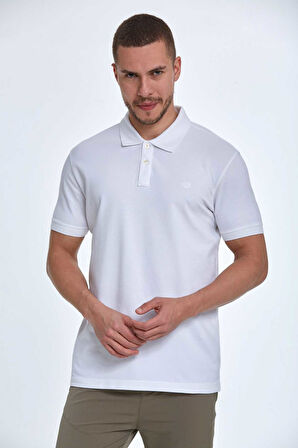 Walker Polo Erkek Tişört Beyaz