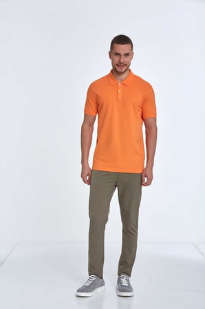 Walker Polo Erkek Tişört Turuncu