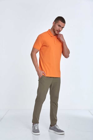 Walker Polo Erkek Tişört Turuncu