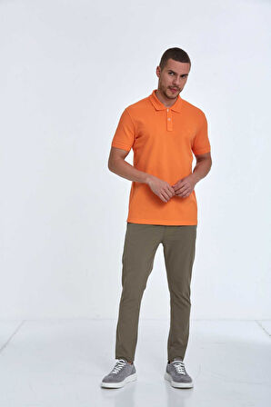 Walker Polo Erkek Tişört Turuncu