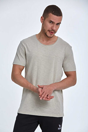 Milan Over Size Erkek Tişört Taş