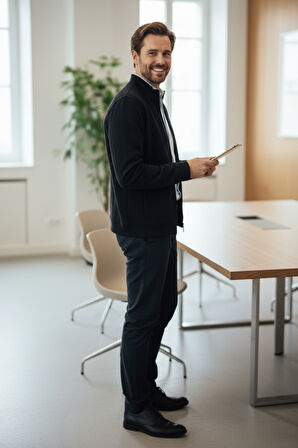 Danny Tam Fermuarlı Sweatshirt Siyah