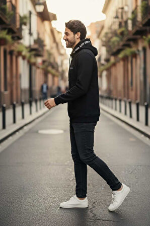 Gavi Kapüşonlu Erkek Sweatshirt Lacivert