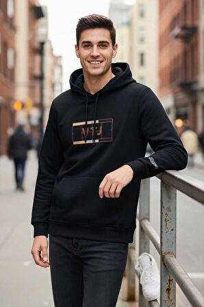 Sandro Kapüşonlu Erkek Sweatshirt Siyah