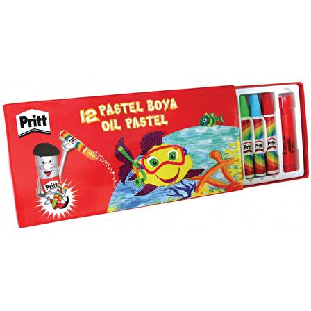 Pritt 12 li Pastel Boya Karton Kutulu